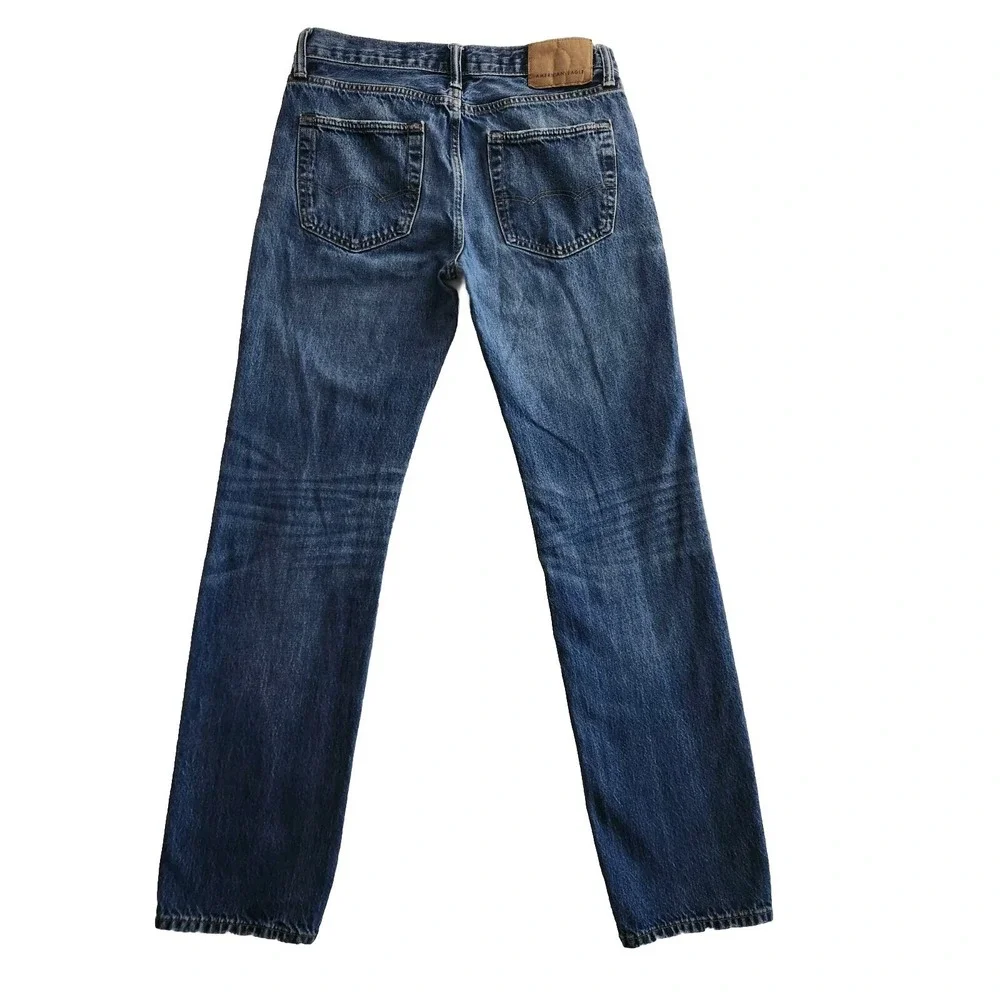 American Eagle Original‎ Straight Men's Jeans 30x34* (31x31) Blue Cotton Denim